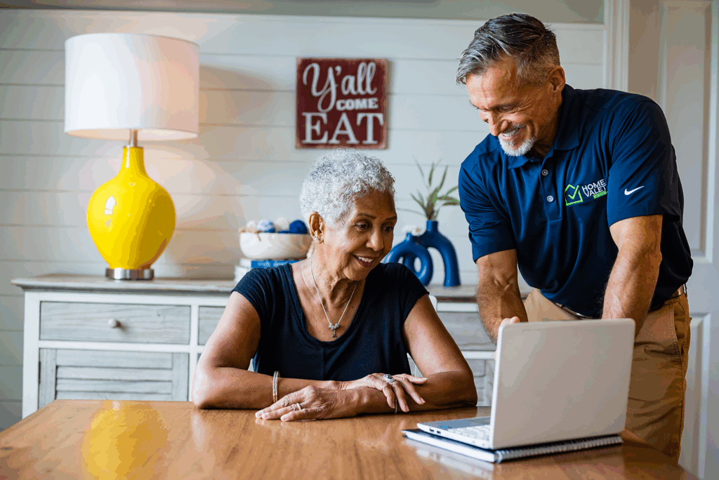 Aging In Place Image Older Woman with Home Valet Pros Tech